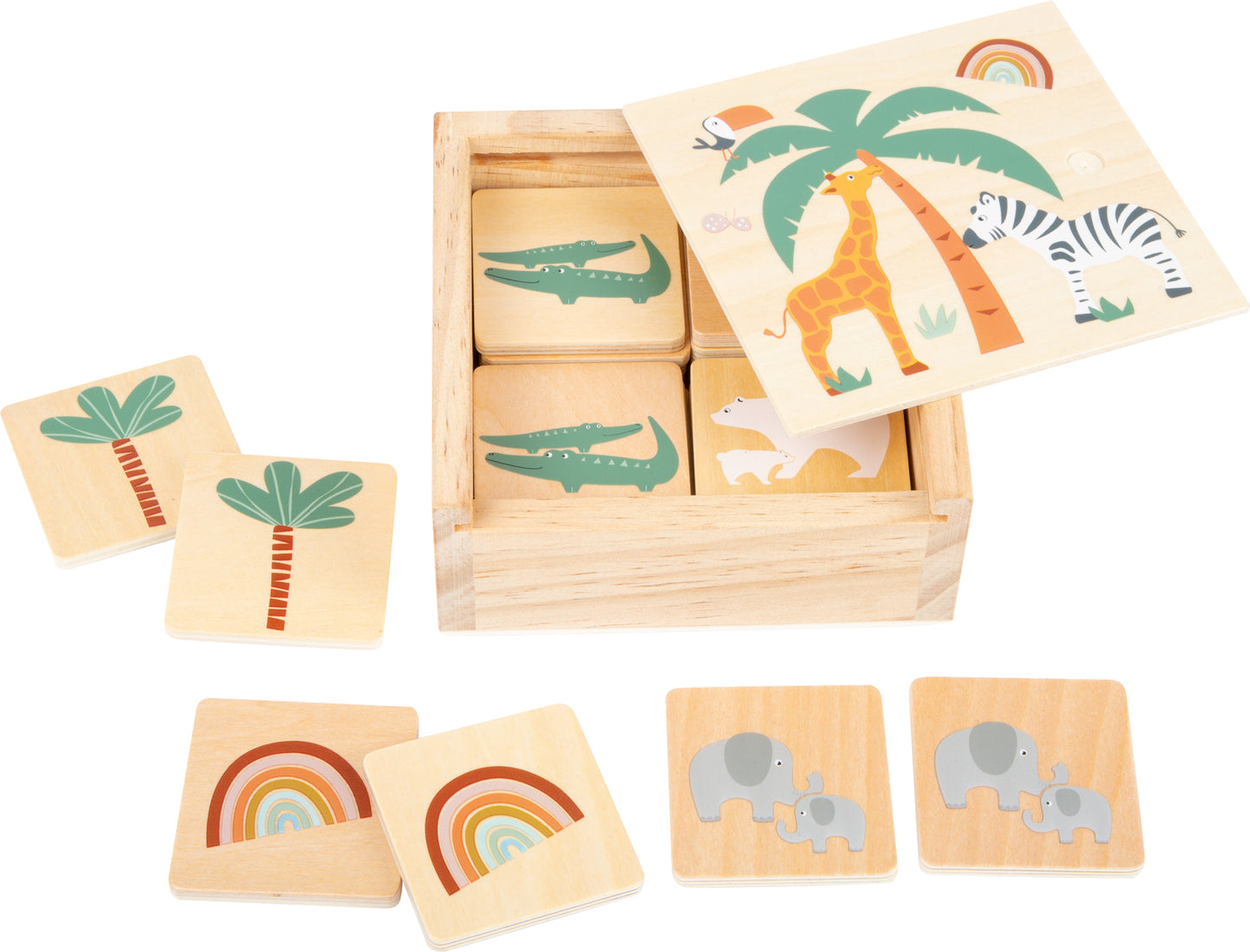 Wooden Memory Game Safari