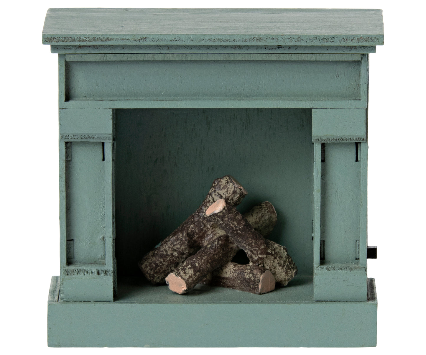 Miniature Fireplace Vintage Blue