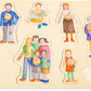Family and Friends Wooden Peg Puzzle