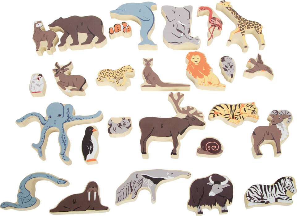 Animals ABC Wooden Puzzle