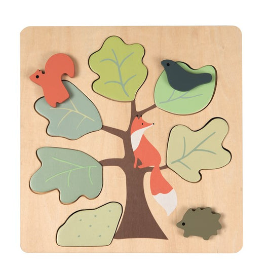 Wooden Whats Behind The Leaf Puzzle