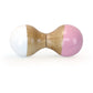 White and Pink Wooden Rattle Maraca