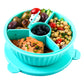 YumBox Poke Bowl with 3 Part Divider - Paradise Aqua