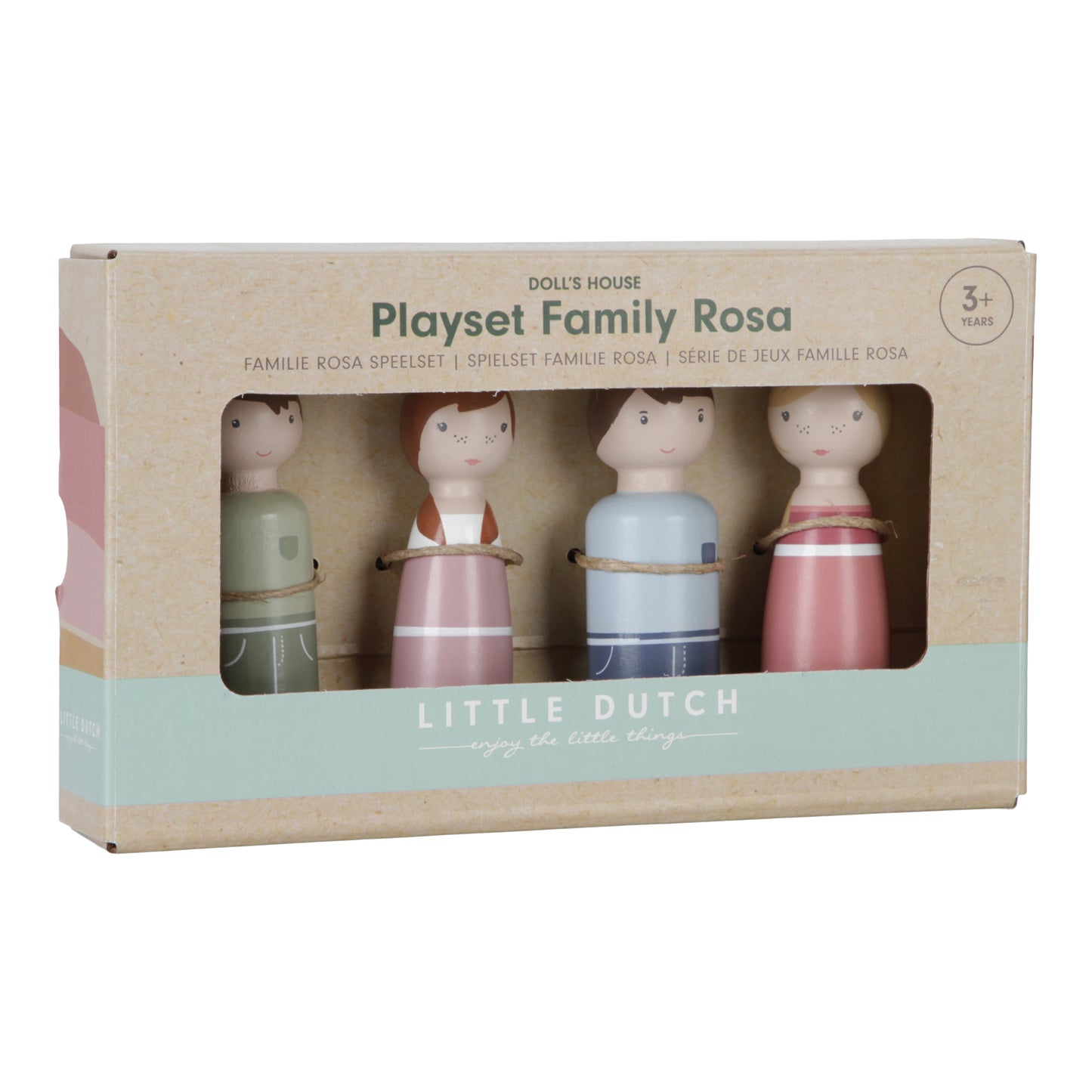 Wooden Peg Family Rosa