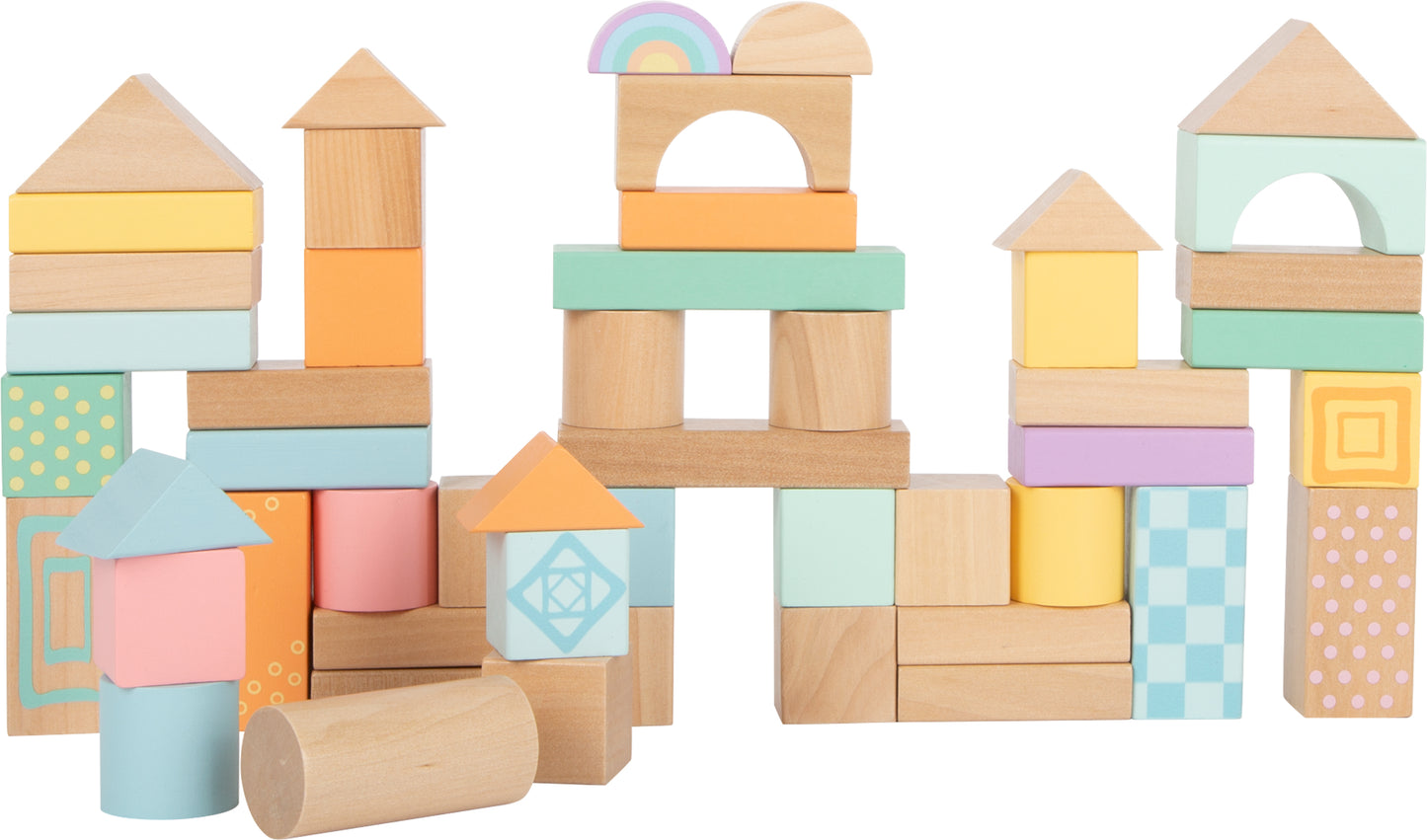 Pastel Wooden Building Blocks