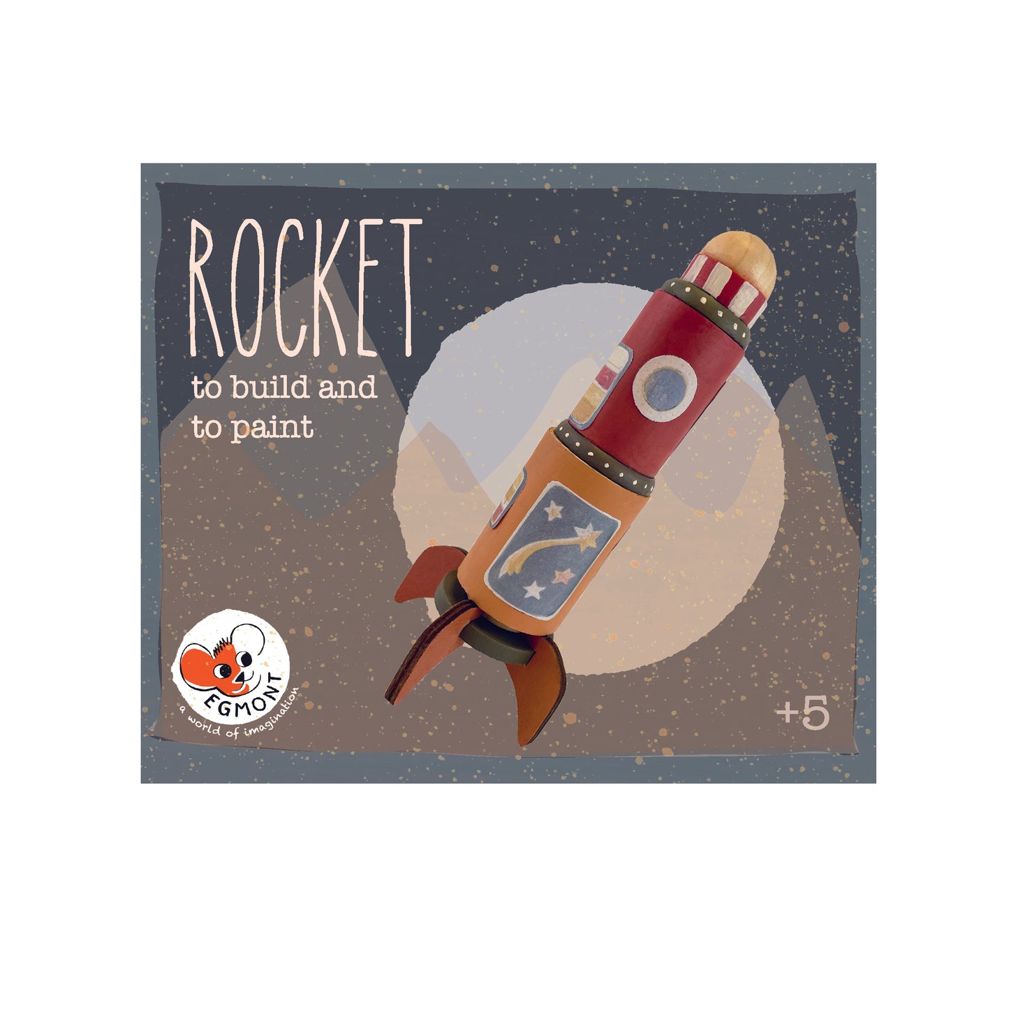 Wooden Rocket to Build and Paint