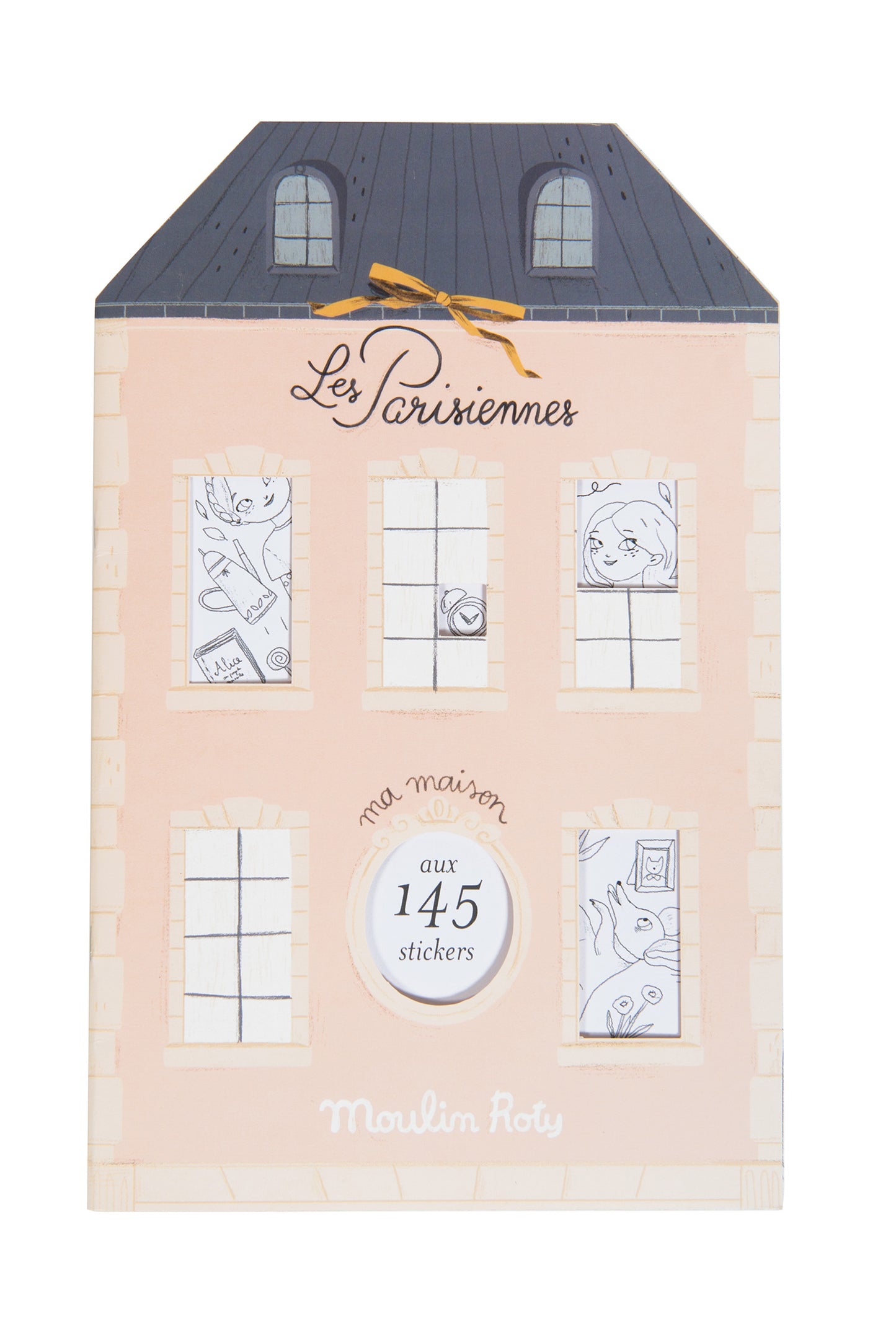 Les Parisiennes House Colouring Book  (with 145 stickers)